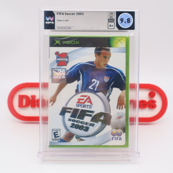 FIFA SOCCER 2003 - WATA GRADED 9.8 A+! NEW & Factory Sealed! (XBOX)