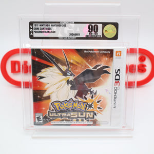 POKEMON ULTRA SUN - VGA GRADED 90 NM+/MINT GOLD UNCIRCULATED! NEW & Factory Sealed! (Nintendo 3DS)