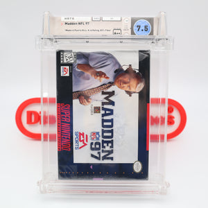 MADDEN NFL 97 1997 FOOTBALL - WATA GRADED 7.5 A++! NEW & Factory Sealed! (SNES Super Nintendo)
