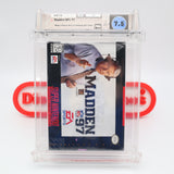 MADDEN NFL 97 1997 FOOTBALL - WATA GRADED 7.5 A++! NEW & Factory Sealed! (SNES Super Nintendo)