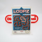 LOOPZ / LOOPS - NEW & Factory Sealed with Authentic H-Seam! (NES Nintendo)