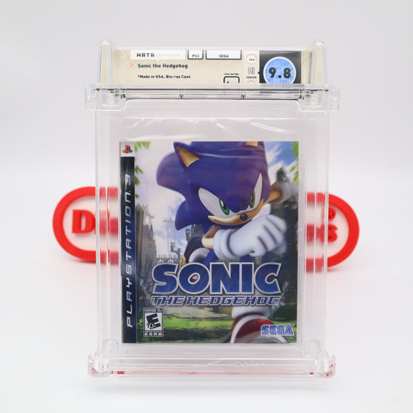 SONIC THE HEDGEHOG - WATA GRADED 9.8 A++! NEW & Factory Sealed! (PS3 PlayStation 3)