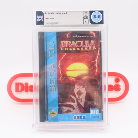 DRACULA UNLEASHED - WATA GRADED 8.5 A! NEW & Factory Sealed! (Sega CD)