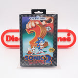 SONIC THE HEDGEHOG 2 II - NEW & Factory Sealed with Authentic 3-Sided Seam! (Sega Genesis)