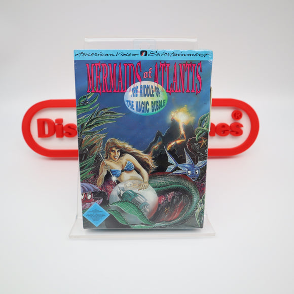 MERMAIDS OF ATLANTIS: RIDDLE OF THE MAGIC BUBBLE (WATA POP 1) - NEW & Factory Sealed with Authentic V-Overlap Seam! (NES Nintendo)