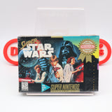 SUPER STAR WARS - NEW & Factory Sealed with Authentic V-Seam! (SNES Super Nintendo)