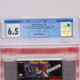 STUNT RACE FX - NFR NOT FOR RESALE - DEMO ONLY CARTRIDGE! CGC GRADED 6.5! (SNES Super Nintendo)