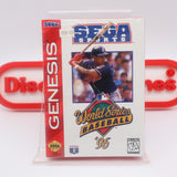 WORLD SERIES BASEBALL '96 1996 - NEW & Factory Sealed with Authentic V-Overlap Seam! (Sega Genesis)