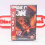 CHARLES BARKLEY: SHUT UP AND JAM! BASKETBALL - NEW & Factory Sealed Clamshell Version with Authentic 3-Sided Seam! (Sega Genesis)