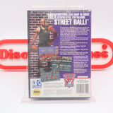 CHARLES BARKLEY: SHUT UP AND JAM! BASKETBALL - NEW & Factory Sealed Clamshell Version with Authentic 3-Sided Seam! (Sega Genesis)