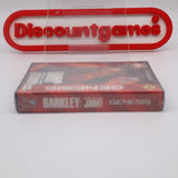 CHARLES BARKLEY: SHUT UP AND JAM! BASKETBALL - NEW & Factory Sealed Clamshell Version with Authentic 3-Sided Seam! (Sega Genesis)