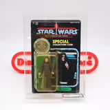 THE EMPEROR PALPATINE + POTF COLLECTOR'S COIN! 92 BACK AFA GRADED 75 - NEW Authentic & Factory Sealed! (MOC Vintage Star Wars Figure)