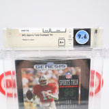 NFL SPORTS TALK FOOTBALL '93 1993 STARRING JOE MONTANA - WATA GRADED 9.6 A+! NEW & Factory Sealed! (Sega Genesis)
