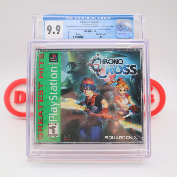 CHRONO CROSS - CGC GRADED 9.9 A++! NEW & Factory Sealed! (PS1 PlayStation 1)