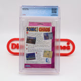 SONIC CHAOS - CGC GRADED 9.6 A++! NEW & Factory Sealed! (Sega Game Gear)