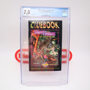 NES NINTENDO STRATEGY GUIDE - MIGHT & MAGIC CLUEBOOK - CGC GRADED 7.0