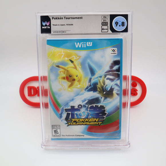 POKEMON / PUKACHU: POKKEN TOURNAMENT (US VERSION) - WATA GRADED 9.8 A++! NEW & Factory Sealed! (Nintendo Wii U)
