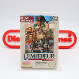 L'EMPEREUR (KOEI) - NEW & Factory Sealed with Authentic H-Seam! (NES Nintendo)