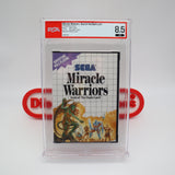 MIRACLE WARRIORS: SEAL OF THE DARK LORD - PSA / WATA GRADED 8.5 CIB w/ MAP! (SMS / Sega Master System)