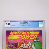 NINTENDO POWER ISSUE #28 - SUPER MARIO WORLD COVER - CGC GRADED 5.0