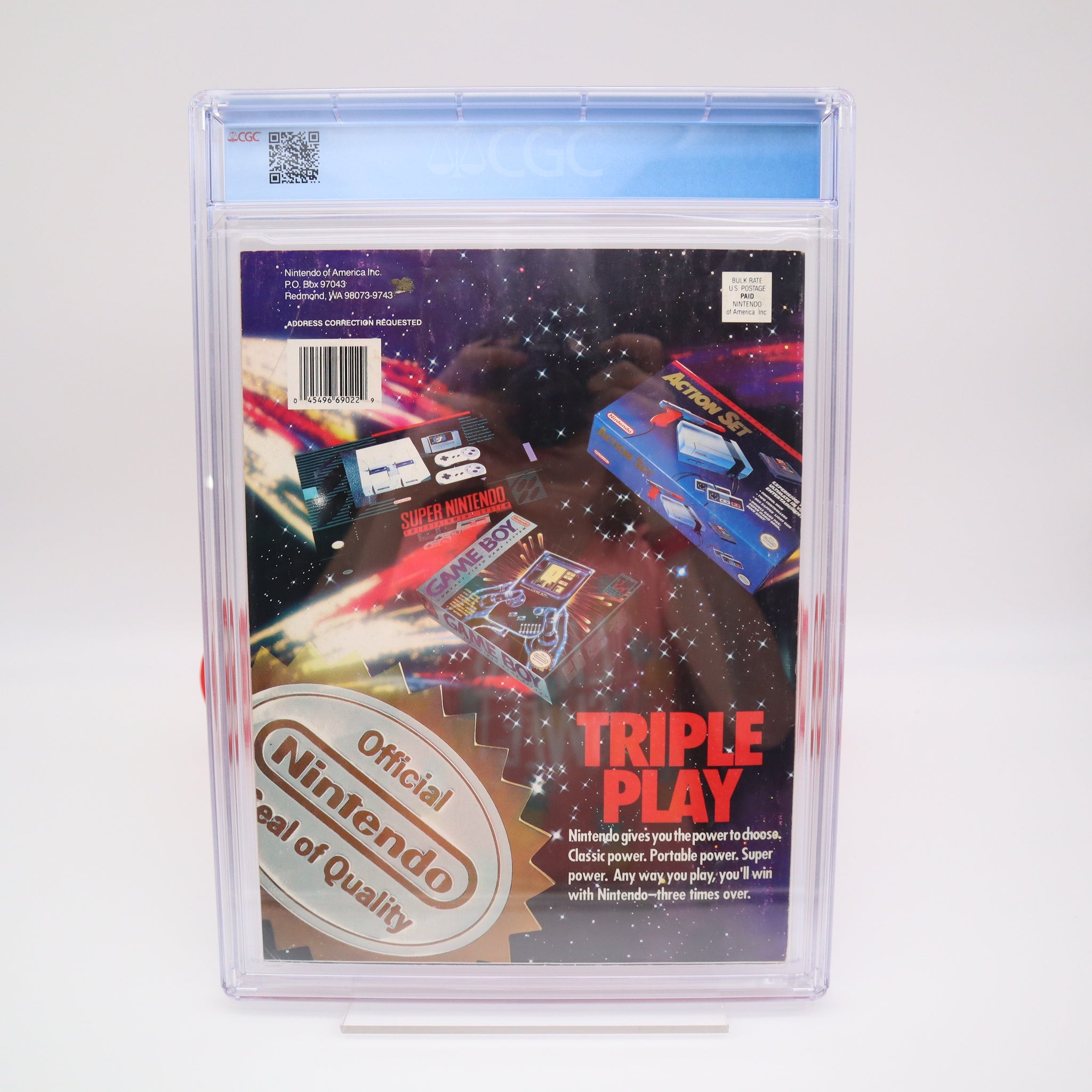 NINTENDO POWER ISSUE #28 - SUPER MARIO WORLD COVER - CGC