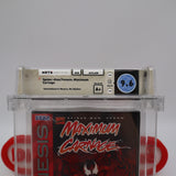 SPIDER-MAN VENOM MAXIMUM CARNAGE - WATA GRADED 9.6 A+! NEW & Factory Sealed! (Sega Genesis)
