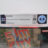 SIM CITY - WATA GRADED 8.0 A! NEW & Factory Sealed! (SNES Super Nintendo)