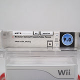 ROCKSTAR GAMES PRESENTS: TABLE TENNIS - WATA GRADED 9.0 A! NEW & Factory Sealed! (Nintendo Wii)