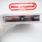 SIM CITY - WATA GRADED 8.0 A! NEW & Factory Sealed! (SNES Super Nintendo)