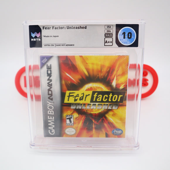 JOE ROGAN / FEAR FACTOR UNLEASHED - PERFECT/HIGHEST GRADED WATA 10 A++! NEW & Factory Sealed with Authentic H-Seam! (Game Boy Advance GBA)