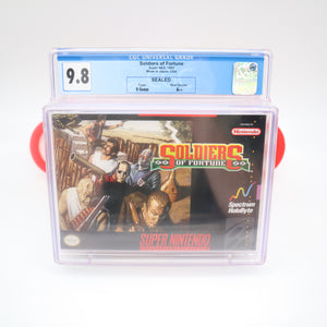 SOLDIERS OF FORTUNE - CGC GRADED 9.8 A++! NEW & Factory Sealed! (SNES Super Nintendo)
