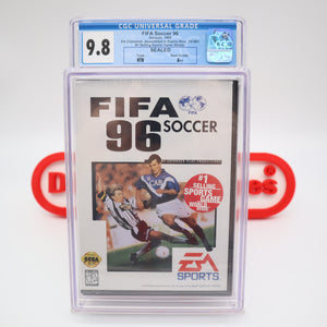FIFA SOCCER 96 1996 - CGC GRADED 9.8 A++! NEW & Factory Sealed! (Sega Genesis)