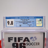 FIFA SOCCER 96 1996 - CGC GRADED 9.8 A++! NEW & Factory Sealed! (Sega Genesis)