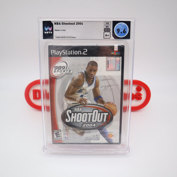 NBA SHOOTOUT 2004 BASKETBALL - WATA GRADED 9.6 A+! NEW & Factory Sealed! (PS2 PlayStation 2)