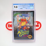 THE AQUATIC GAMES STARRING JAMES POND - CGC GRADED 9.8 A++! NEW & Factory Sealed! (Sega Genesis)