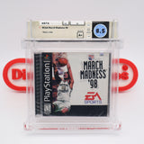 NCAA MARCH MADNESS 98 1998 BASKETBALL - TIM DUNCAN COVER! WATA GRADED 8.5 A+! NEW & Factory Sealed! (PS1 PlayStation 1)