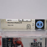 NCAA MARCH MADNESS 98 1998 BASKETBALL - TIM DUNCAN COVER! WATA GRADED 8.5 A+! NEW & Factory Sealed! (PS1 PlayStation 1)