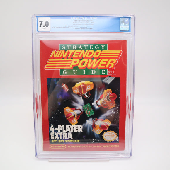 NINTENDO POWER ISSUE #19 - 4-PLAYER EXTRA - CGC GRADED 7.0