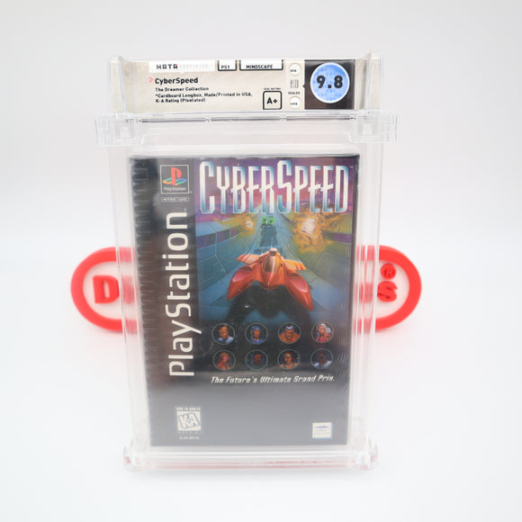 CYBERSPEED / CYBER SPEED LONGBOX - WATA GRADED 9.8 A+! NEW & Factory Sealed! (PS1 PlayStation 1)
