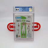 WII FIT PLUS - CGC GRADED 8.0 A! NEW & Factory Sealed! (Nintendo Wii)