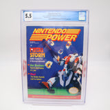 NINTENDO POWER ISSUE #22 - METAL STORM COVER - CGC GRADED 5.5