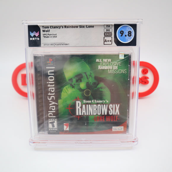 TOM CLANCY'S RAINBOW SIX: LONE WOLF - WATA GRADED 9.8 A++! NEW & Factory Sealed! (PS1 PlayStation 1)