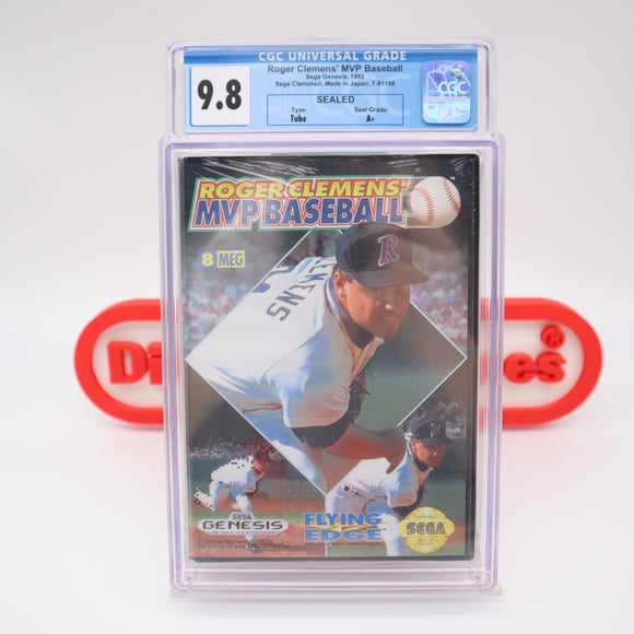 ROGER CLEMENS' MVP BASEBALL - CGC GRADED 9.8 A+! NEW & Factory Sealed! (Sega Genesis)