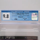 SONIC & SEGA ALL-STARS RACING - CGC GRADED 9.8 A++! NEW & Factory Sealed! (PS3 PlayStation 3)