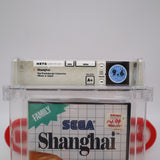 SHANGHAI - WATA PEDIGREE GRADED 9.6 A+! NEW & Factory Sealed! (SMS Sega Master System)