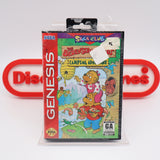 THE BERENSTAIN BEARS: CAMPING ADVENTURE - NEW & Factory Sealed with Authentic V-Overlap Seam! (Sega Genesis)