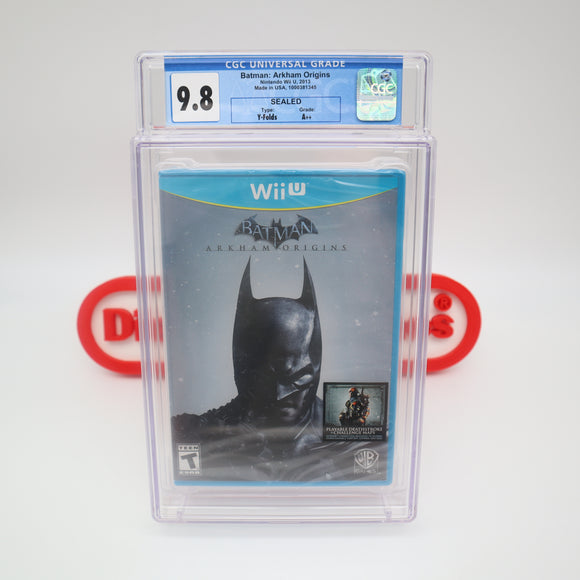 BATMAN: ARKHAM ORIGINS - CGC GRADED 9.8 A++! NEW & Factory Sealed! (Nintendo Wii U)