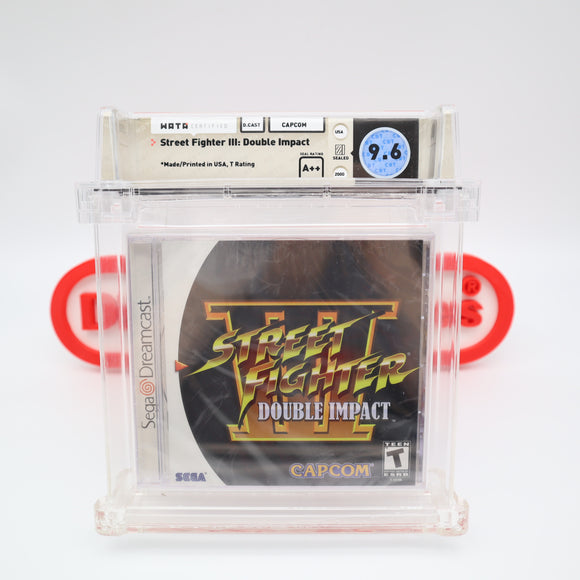 STREET FIGHTER III 3: DOUBLE IMPACT- WATA GRADED 9.6 A++! NEW & Factory Sealed! (Sega Dreamcast)
