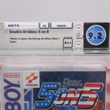 DOUBLE DRIBBLE: 5 ON 5 BASKETBALL - WATA GRADED 9.2 A++! NEW & Factory Sealed with Authentic H-Seam! (Game Boy Original)