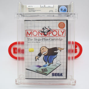 MONOPOLY - WATA PEDIGREE GRADED 9.6 A+! NEW & Factory Sealed! (SMS Sega Master System)